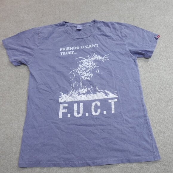 FUCT Shirt Medium Blue Zombie Made in USA - Picture 1 of 7